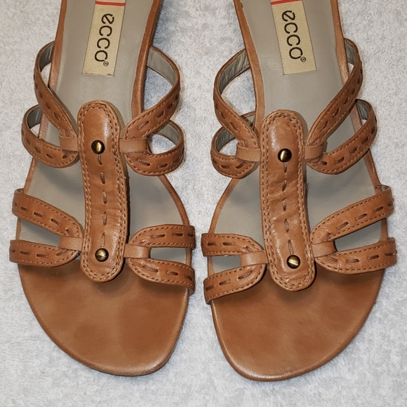 Ecco Singapore Slide Sandals, brown leather, 7 - Picture 6 of 9